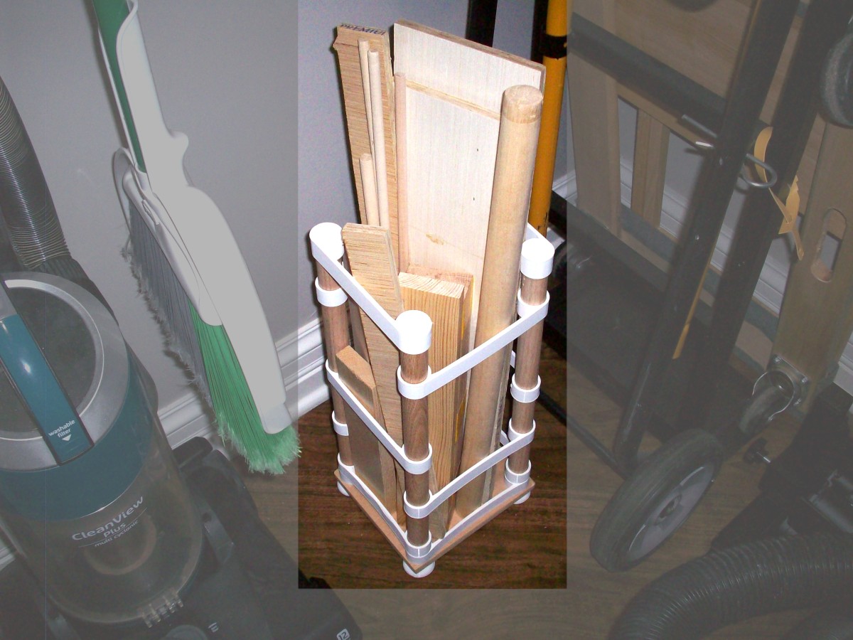 Storage Bin From Scrap Wood & 3D Printed Parts